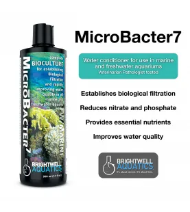 Brightwell Aquatics - Microbacter7 - Vi sinh hồ khử Ni-tơ & Phốt-pho nước mặn & ngọt